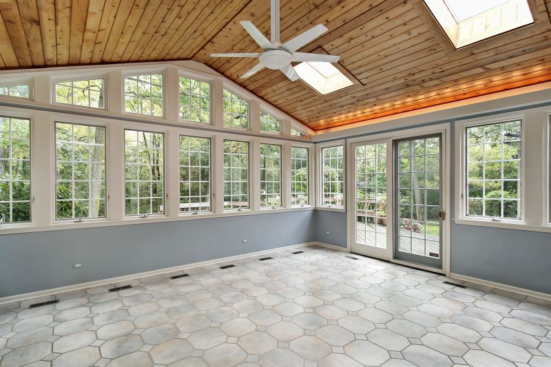 Elegant Sunroom with Large Windows